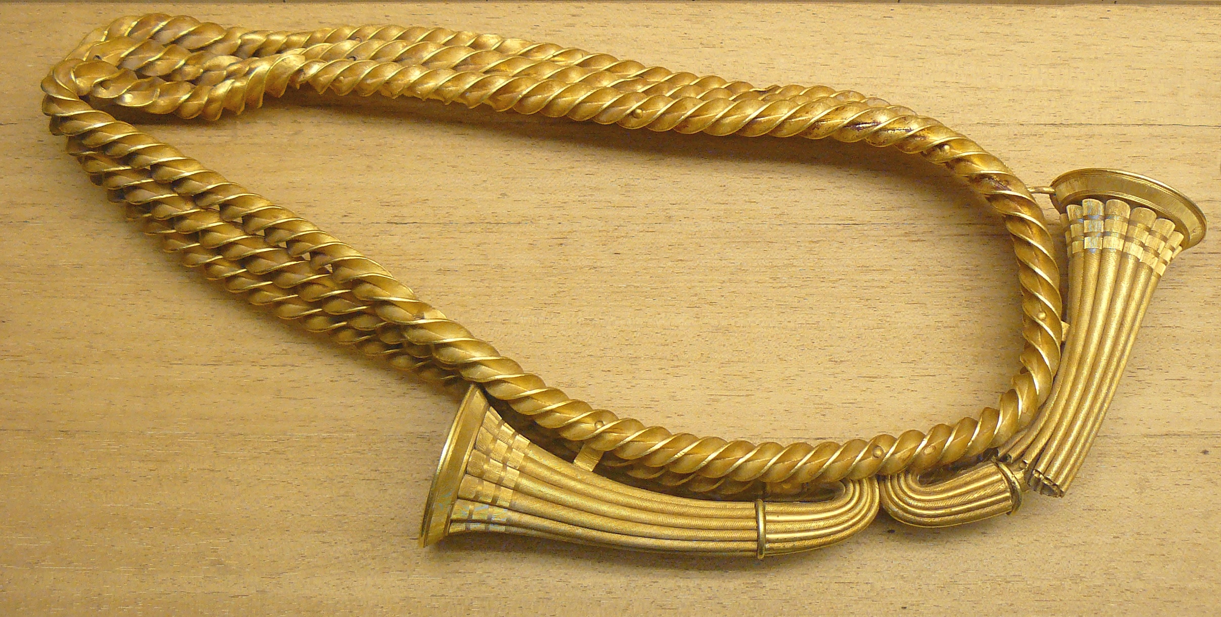 Gold belt from ancient Gaul. Weave design. Sdbiblestudy Church Sdbiblestudy.org Home.