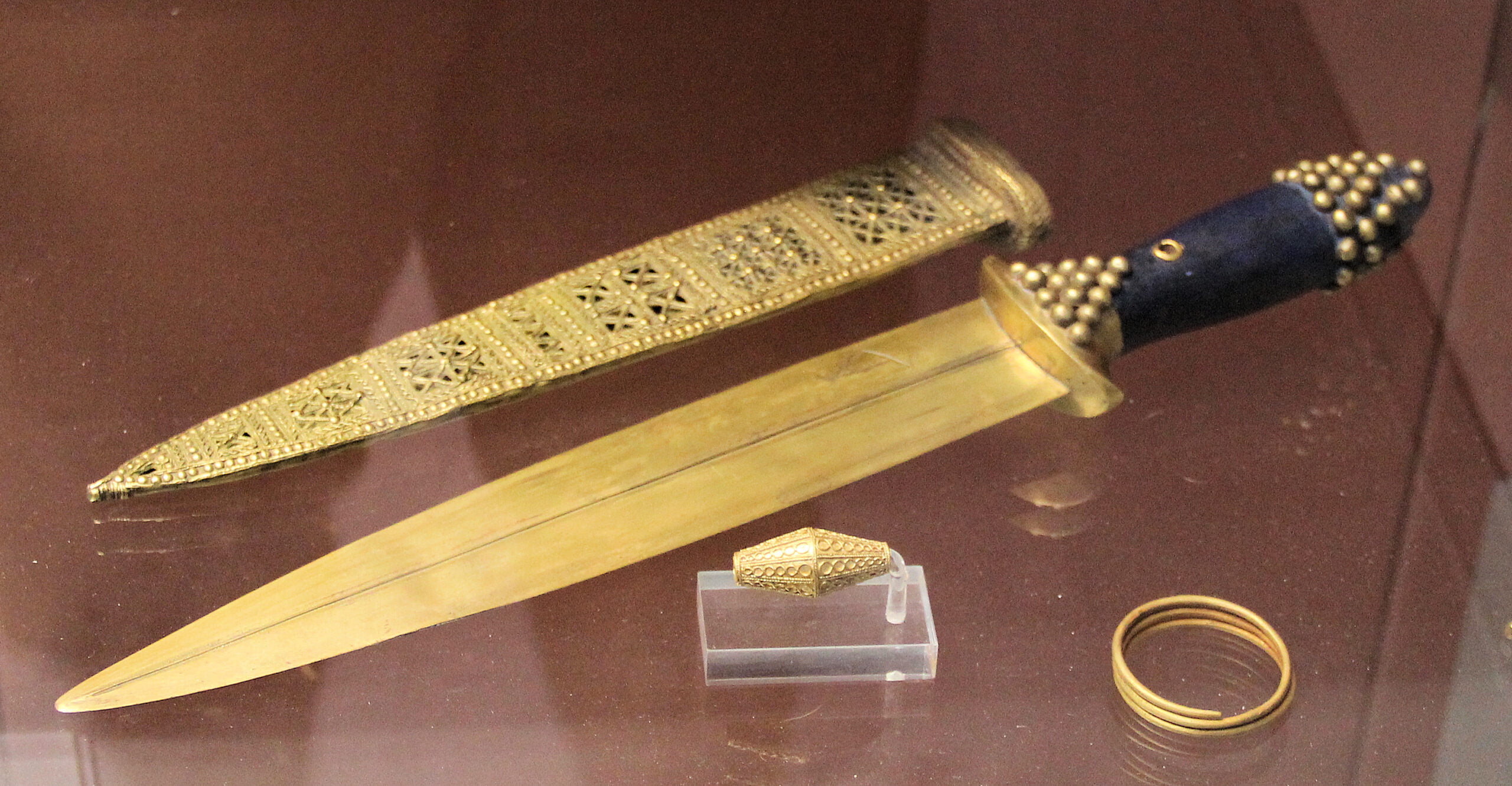 Royal sword from ancient Sumeria. Geometric filigree. Prayer is a sword.