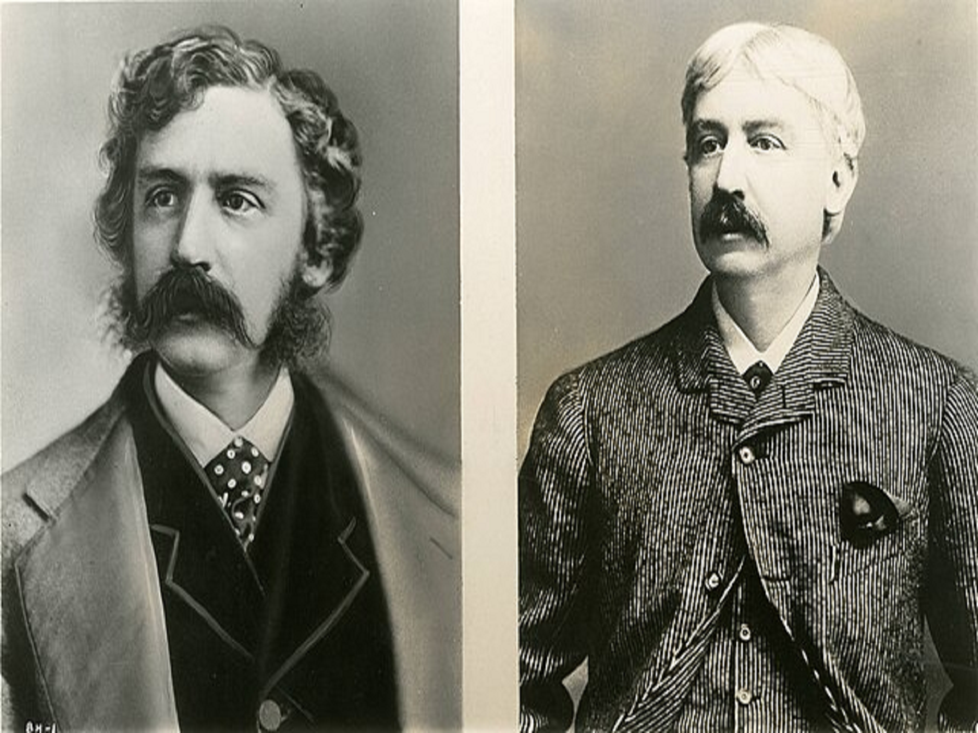 Younger Bret Harte (left) Older Bret Harte (right)
